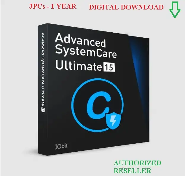 Advanced SystemCare Ultimate 15 - 3 PCs | 1 Year Subscription